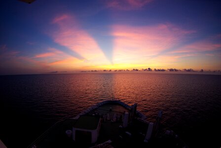 Sunset evening sail