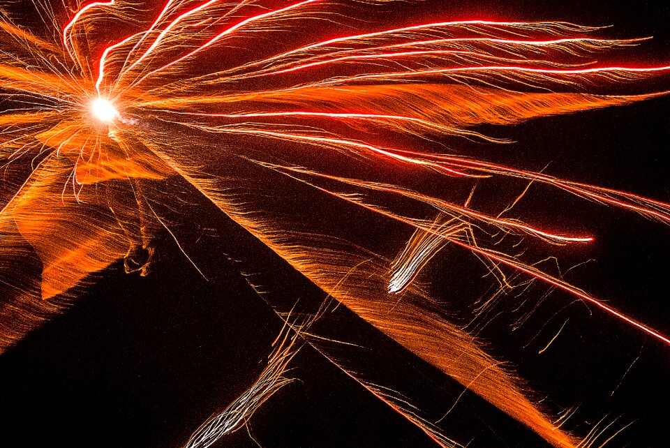 Fireworks old and new background