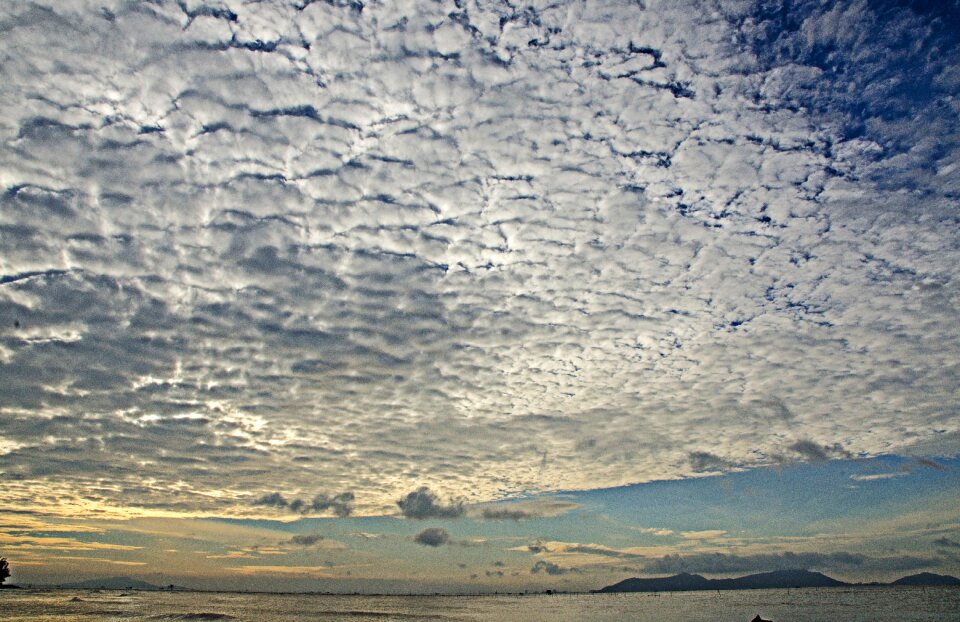 Rock clouds sky