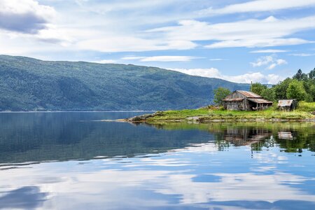 Reflection summer norway photo