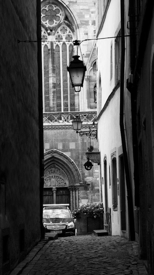 Lamps cathedral historical houses