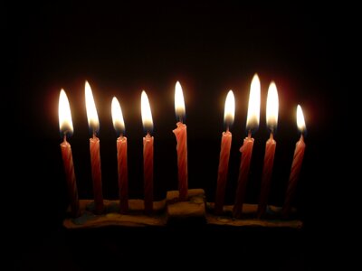 Holidays candles light
