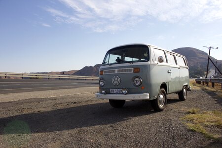 Vintage vehicle scenery photo