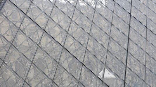 Transparent grass pyramid
