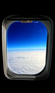 Airplane sky window space
