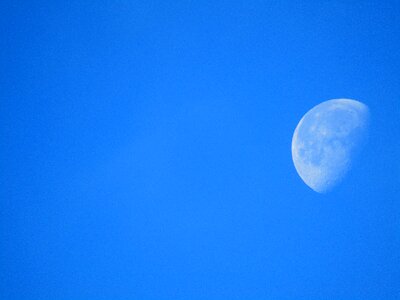 Moon blue photo