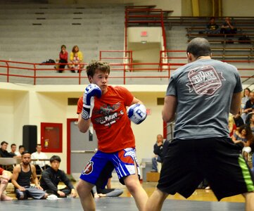 Athlete fight boxing photo