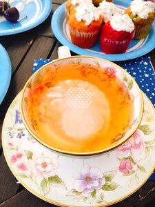 Iced tea black tea teacup photo