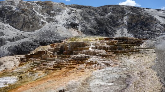 United states rock formation yellowstone photo