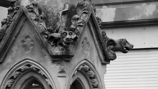France stone carvings gothic architecture photo