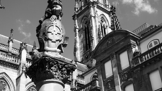 Gothic architecture coat of arms france