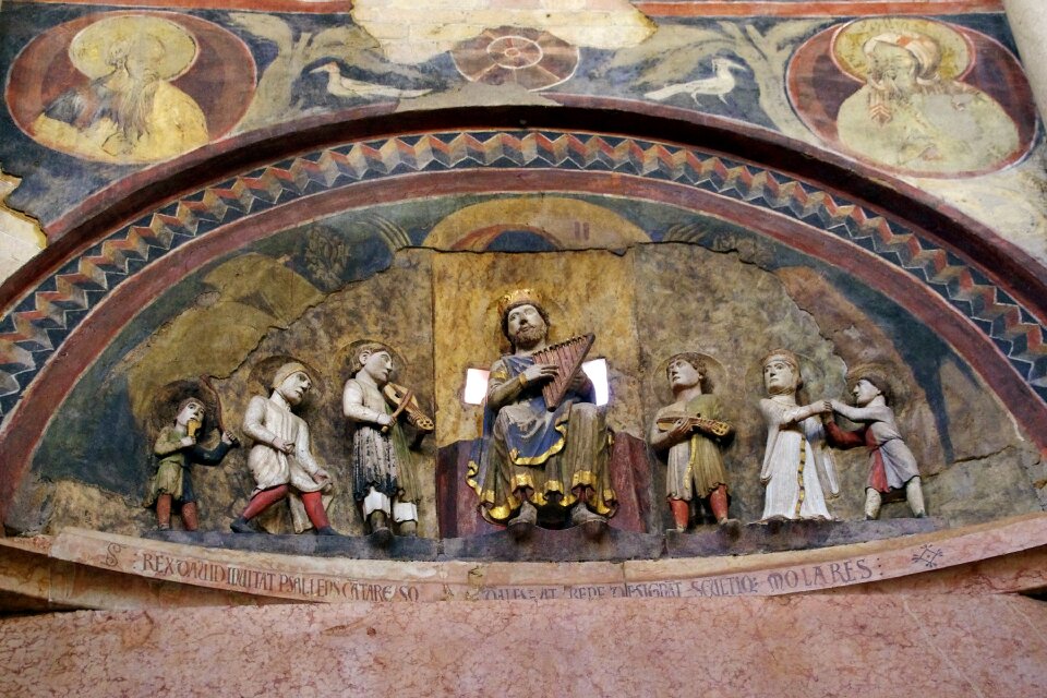 High relief king david italy