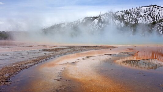 United states grand prismatic spring nature photo