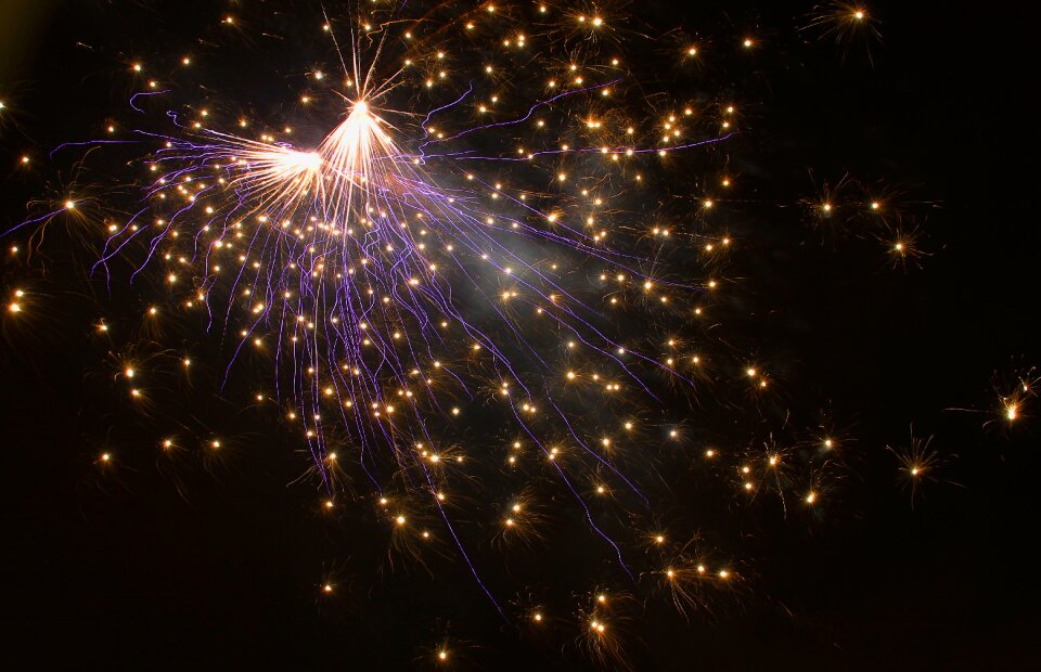 Fireworks old and new background