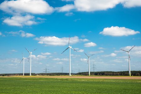 Pinwheel wind power energy photo