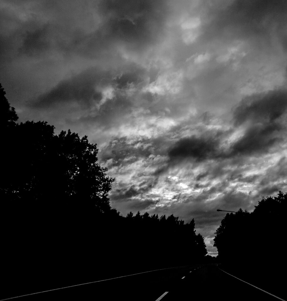 Dark sky rainy
