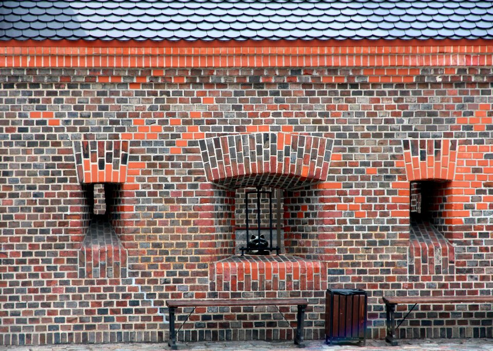 Bench texture wall house