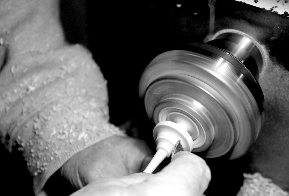 Overelaborate lathe hand labor