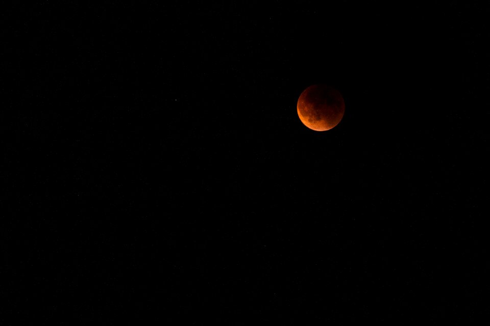 Sky orange eclipse