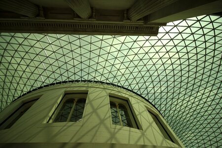 Construction stained glass window london photo