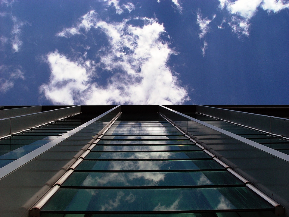 Facade sky clouds