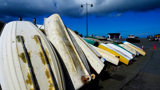 Fishing boats old england photo