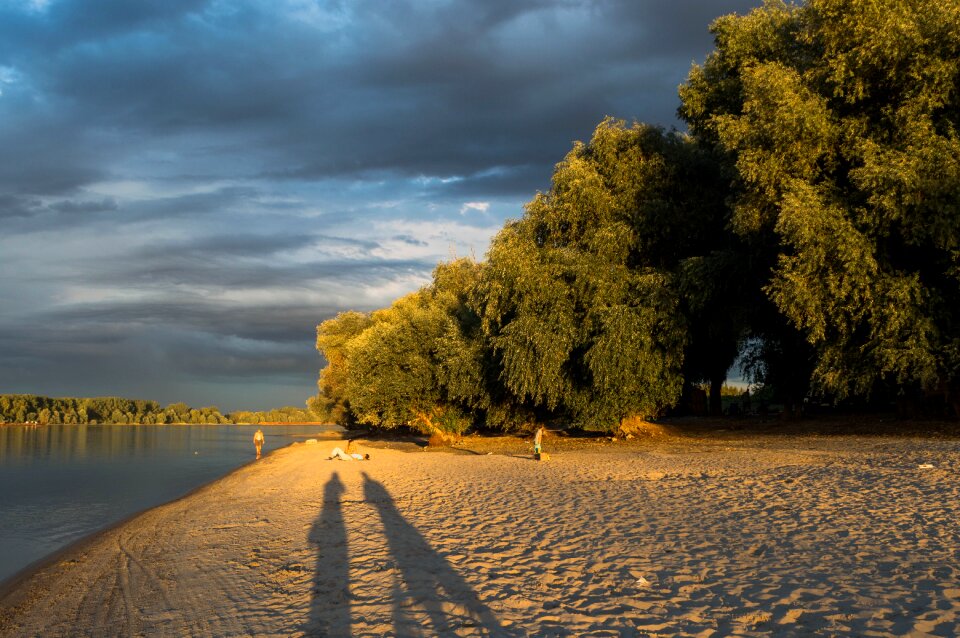 Beach outdoor danube