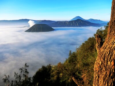 Clouds fog top photo