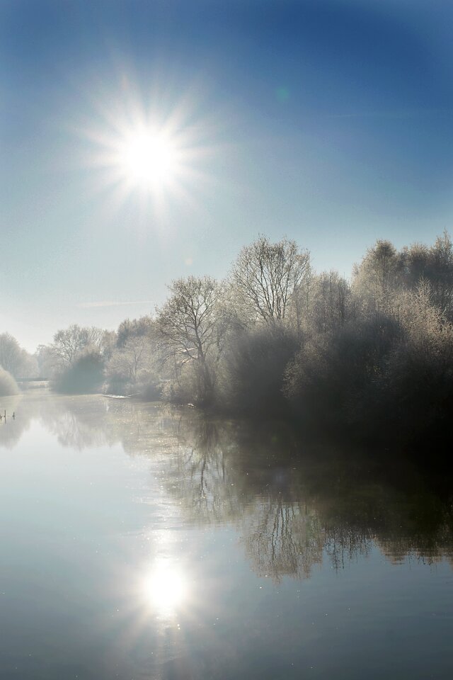 Cold frozen water