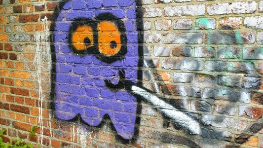 Mural colorful street art