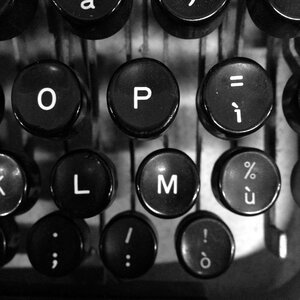 Keys letters vintage photo