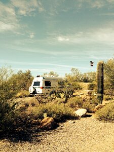 Arizona desert camper van