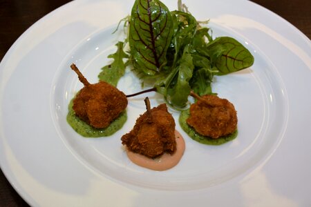 Frogs ' legs breaded frogs ' legs a serving of frogs ' legs photo