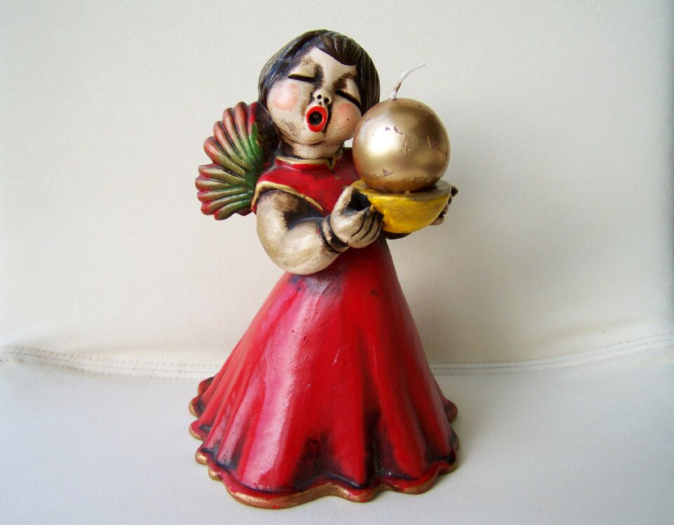 Porcelain figurine christmas holiday
