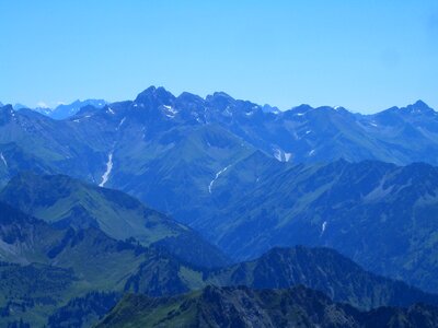 Mountains panorama sky photo