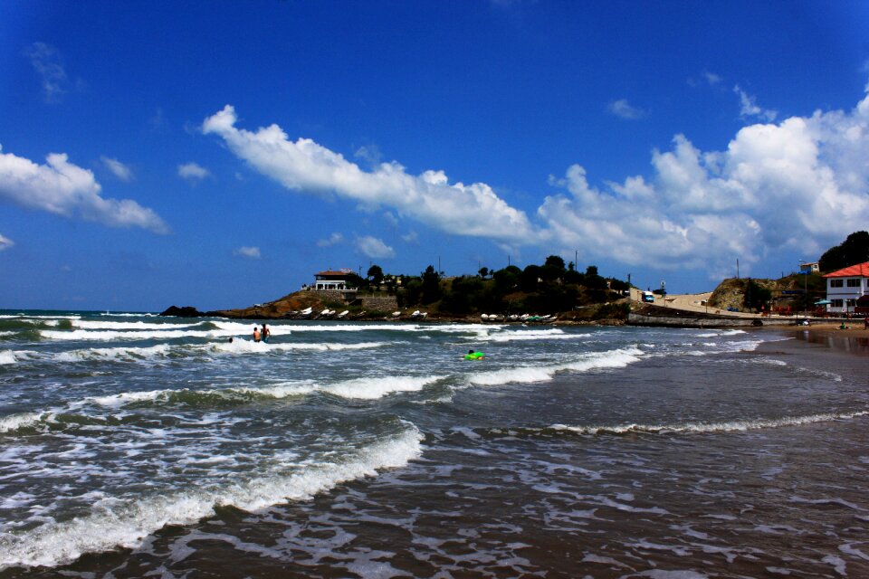 Coastline nature blue