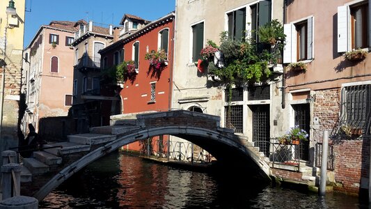 Italy bridge channel photo