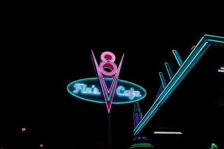 Neon sign street photo