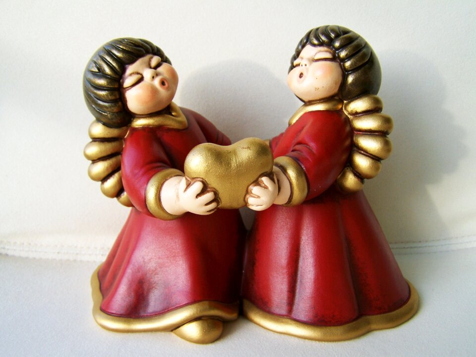 Porcelain figurines christmas holiday
