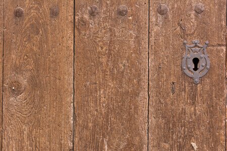 Wood lock old door