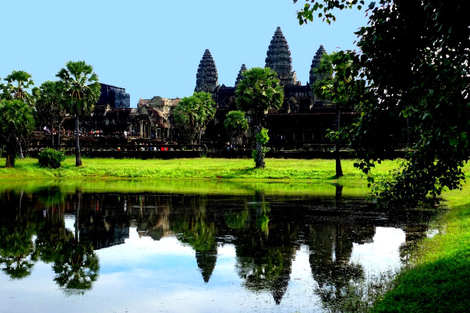 Temple complex cambodia asia