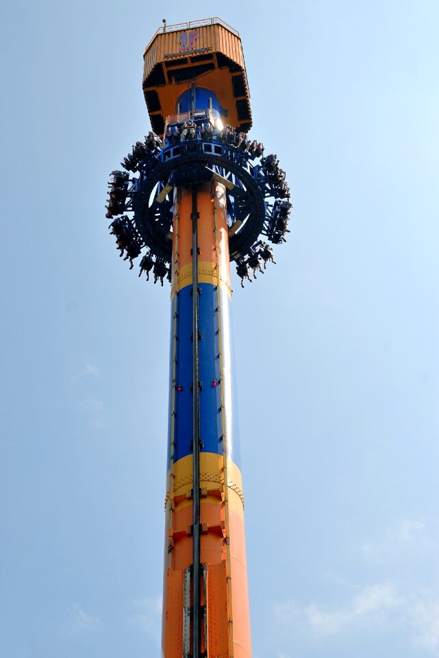 Fun theme park thrill
