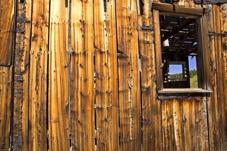 Wooden building historic photo