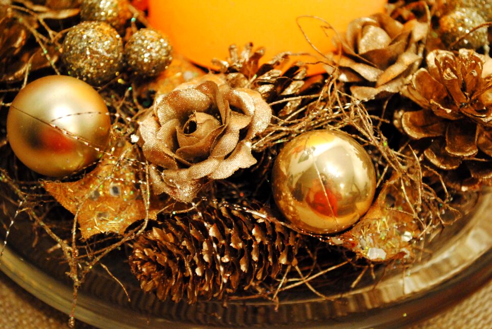 Atmosphere table decoration the candle light