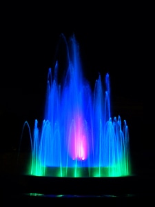 Colorful water games inject