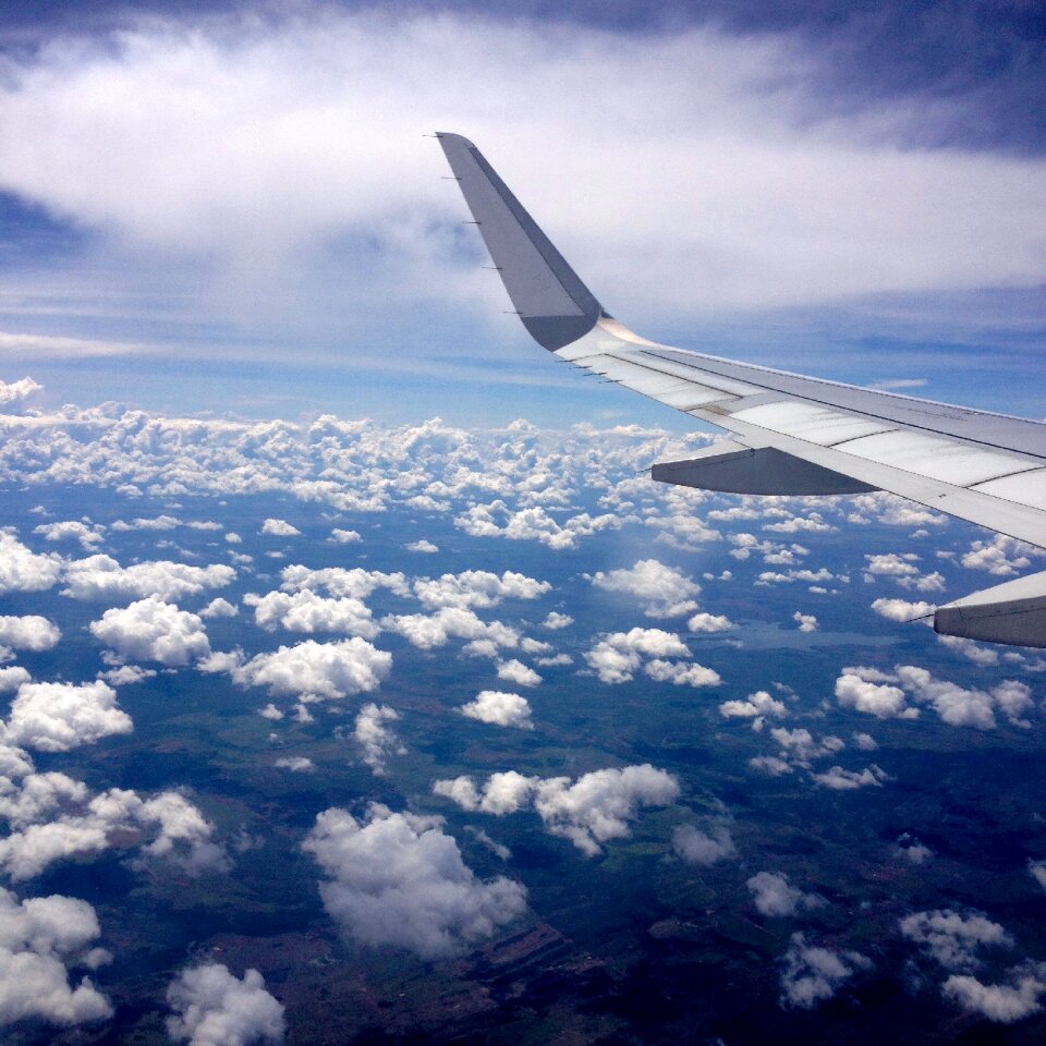 Sky of brigadier plane clouds