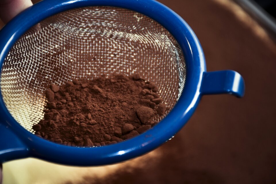 Sweet tiramisu dish