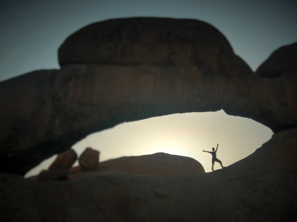 Desert nature erosion arch