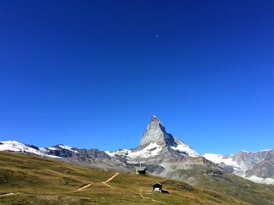 Matterhorn snow zermatt photo