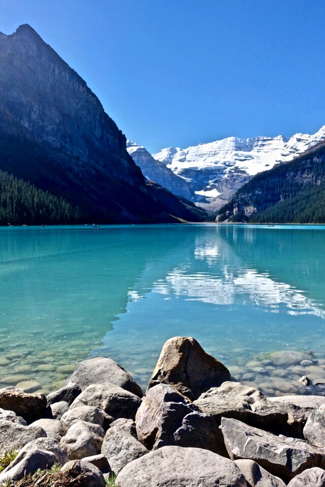 Glacier reflection natural